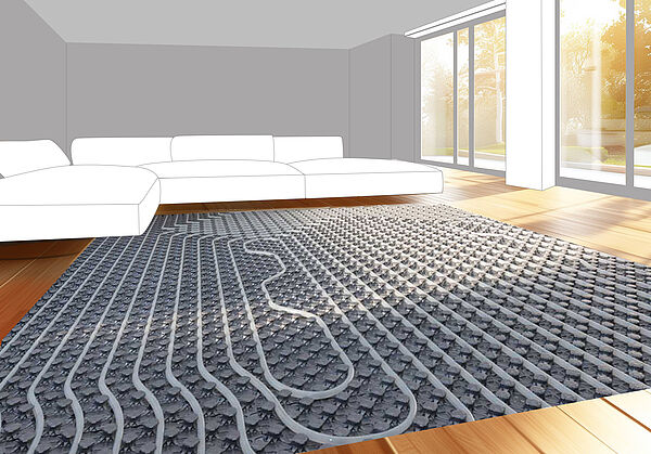 impianto radiante a pavimento 