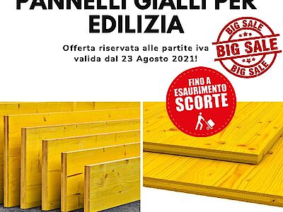 Pannelli Gialli: ecco la super promo di Grosso Legnoarchitetture