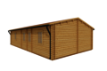 Caleba SRL - Casa in legno coibentata ALMA 6x11 66 mq