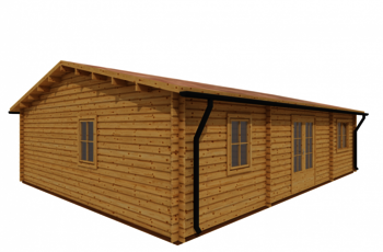 Caleba SRL - Casa di legno Giada 10mX7,2m (44mm)