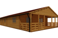 Caleba SRL - Casa di legno SOFIA 8x14,50 m 116 mq