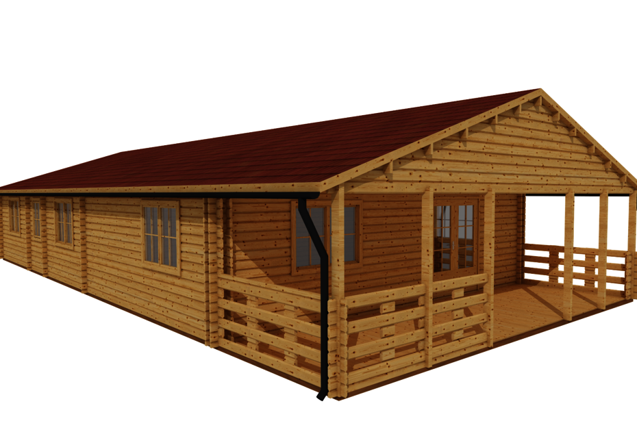 Caleba SRL - Casa di legno coibentata SOFIA 116 M2