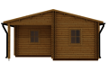 Caleba SRL - Casa in legno coibentata ALMA 6x12 72 mq