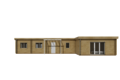 Caleba SRL - Casa di legno abitabile CAMELIA 125 m², tetto piano
