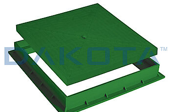 Dakota Group - Dakota - Drain - KIT COPERCHIO/TELAIO VERDE per pozzetto