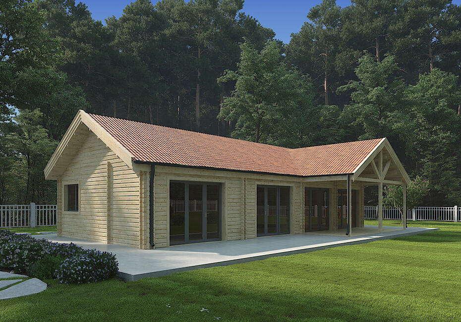 Caleba SRL - Casa di legno abitabile AGNESE 95 m²