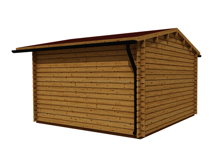 Caleba SRL - Casetta di legno (44mm) LAURA 4x4 m