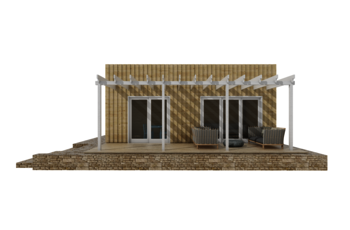 Caleba Italia srls - Casa di legno abitabile NAUSICAA 64 m²