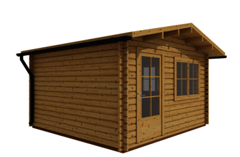 Caleba SRL - Casetta di legno (44mm) ANNA 4x4 m