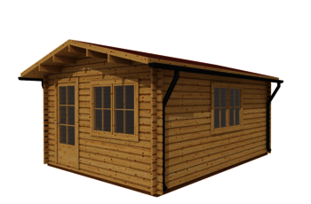 Caleba SRL - Casetta di legno (44mm) ANITA 5x4 m