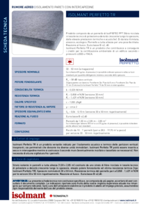 scheda Isolmant PERFETTO TR hYJoAji