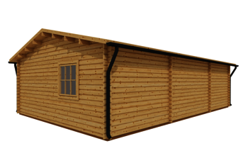 Caleba SRL - Garage in legno TRE POSTI 9x6 m