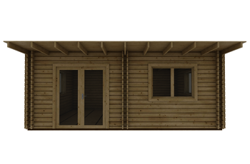 Caleba SRL - Casa in legno coibentata, ELENA 6x4, 24 m²