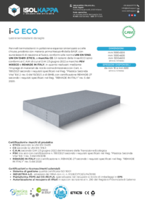 i G ECO Scheda Tecnica Isolkappa Italia Srl