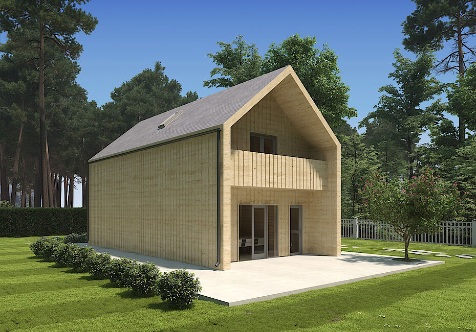 Caleba SRL - Casa di legno abitabile PENELOPE 95 m²
