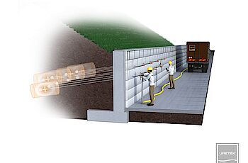 Uretek - Stabilizzazione muri contro terra 