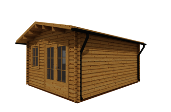 Caleba SRL - Casetta di legno (44mm) MATILDE 5x4 m