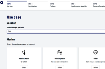 Brugg Pipe Systems - Configurator: individua la migliore tubazione per il tuo impianto