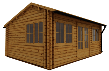 Caleba SRL - Case di legno coibentata CAMILLA 6,6mx4,2m