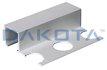 Dakota Group - Dakota - PROFILO ALLUMINIO TERMINALE SATINATO DA 11,0 A 13,0 MM