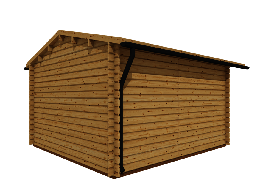 Caleba SRL - Casetta di legno (44mm) ANNA 4x4 m