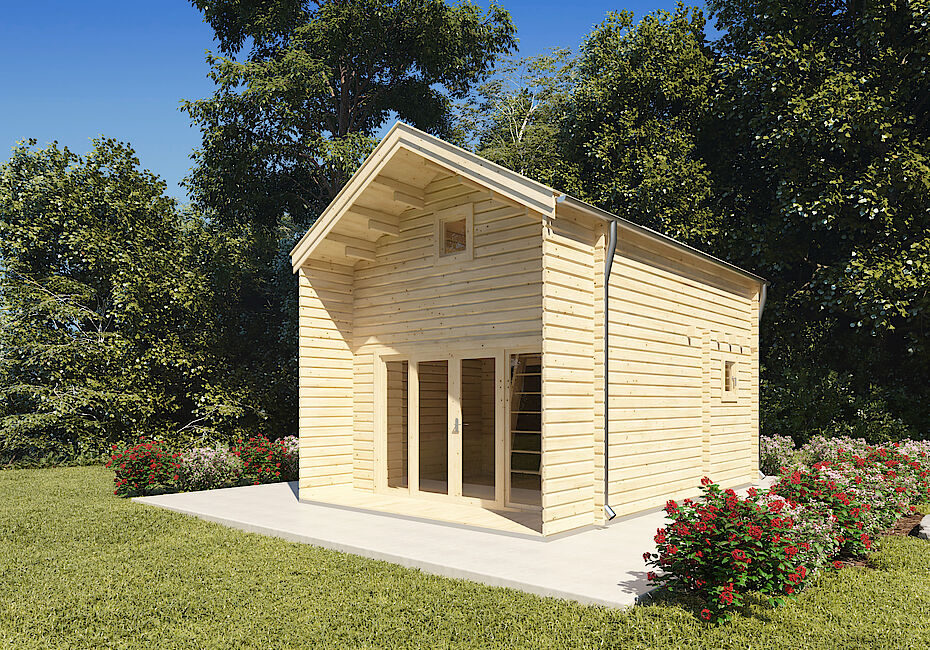 Caleba SRL - Casa in legno ELODIE 4x6 m, 24 m²