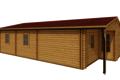 Caleba SRL - Casa in legno coibentata ALMA 6x11 66 mq