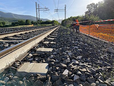 Consolidamento linea ferroviaria nel Lazio