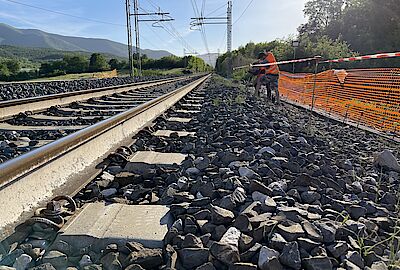Consolidamento linea ferroviaria nel Lazio