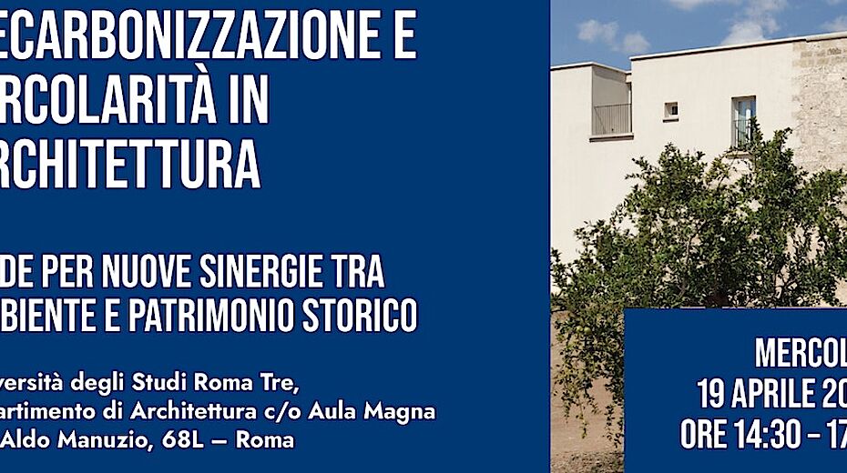 Decarbonizzazione e circolarità in architettura