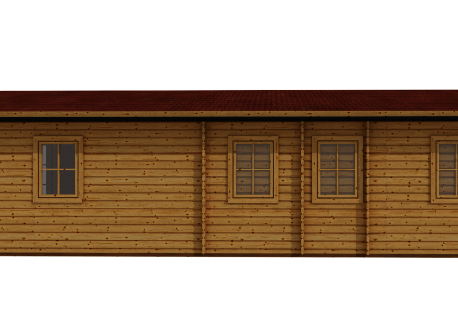 Caleba SRL - Casa in legno Alma (44mm) 6x11 m 66 Mq