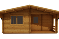 Caleba SRL - Casa di legno Elba (44mm) 6mx6m 4 stanze