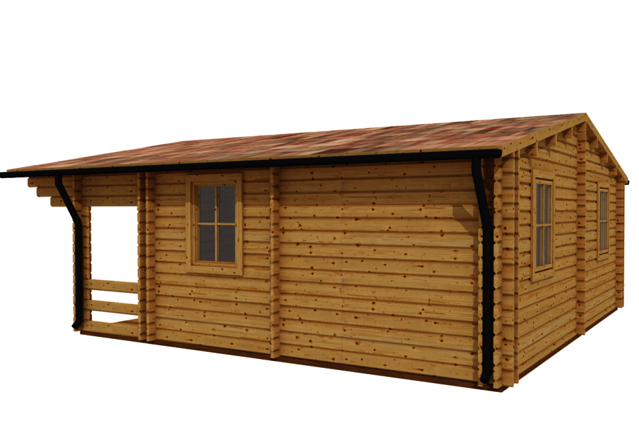 Caleba SRL - Casa di legno coibentata Elba 6x6