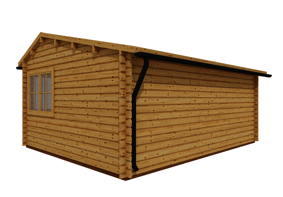 Caleba SRL - Casetta di legno CAMILLA (44mm) 5,5mx4,2m