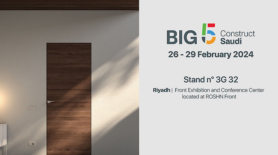 Ermetika alla fiera Big 5 Saudi: porte di design italiano nel cuore dell'Arabia 