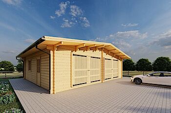 Caleba SRL - Garage Doppio (44mm) 6x6 M