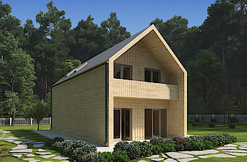 Caleba Italia srls - Casa di legno abitabile PENELOPE 95 m²