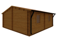 Caleba SRL - Casa di legno Irma 5mx6m (44mm) 3 stanze