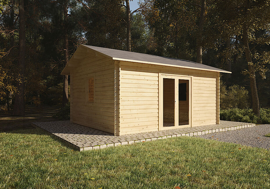 Caleba SRL - Casa in legno CLARA 5x4, 20 m²
