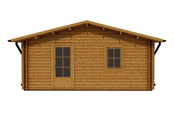 Caleba SRL - Casa di legno Irma 5mx6m (44mm) 3 stanze