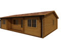 Caleba SRL - Casa di legno coibentata Giada 10x7,20 m 72 mq