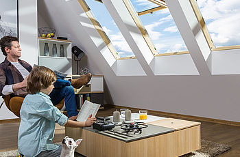 Fakro - Finestra per tetti a doppia apertura PreSelect2