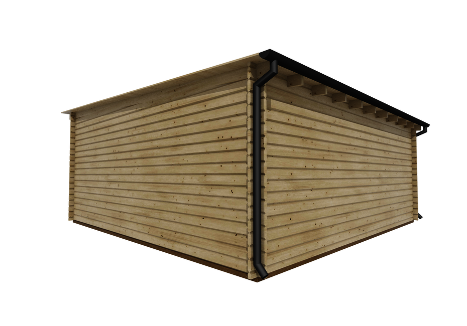 Caleba SRL - Garage in legno DOPPIO, 6x6, 36 m²