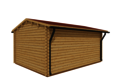 Caleba SRL - Casetta di legno (44mm) ANITA 5x4 m