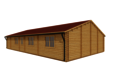 Caleba SRL - Casa di legno coibentata Nizza 8x14,5 m 116 mq