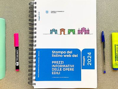 Nuovo Listino Edili CCIAA Bergamo: Da oggi disponibile anche su CARTA!