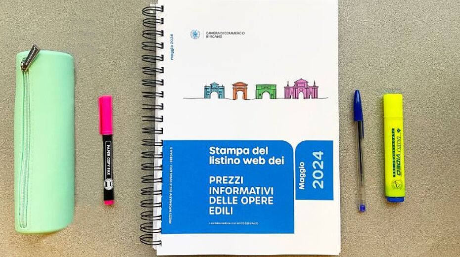 Nuovo Listino Edili CCIAA Bergamo: Da oggi disponibile anche su CARTA!