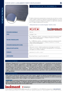 scheda Isolmant IG TELOGOMMA D 