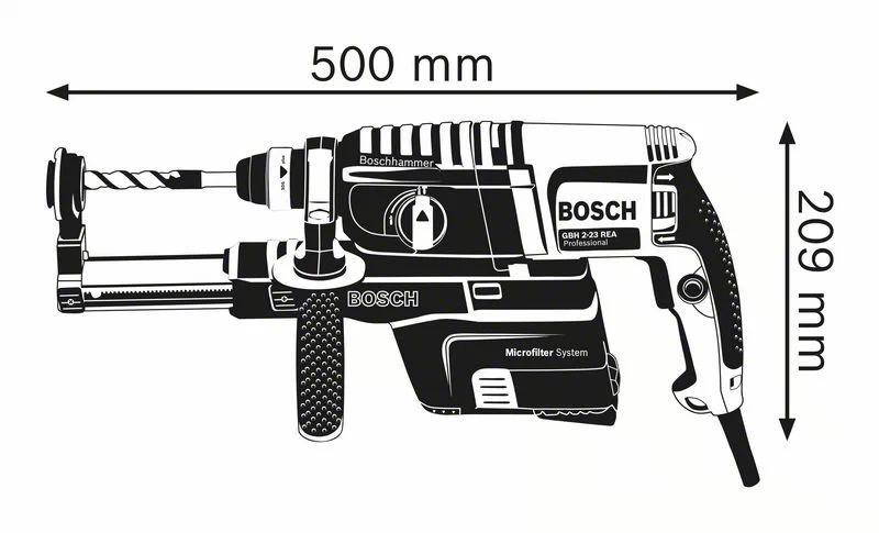 BOSCH Professional - GBH 2-23 REA Professional - Martello perforatore