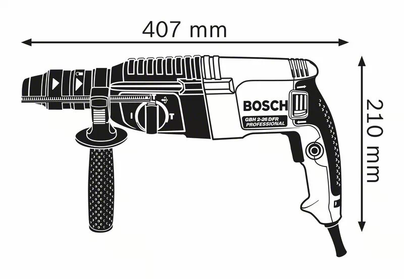 BOSCH Professional - GBH 2-26 F Professional - Martello perforatore